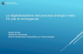 La digitalizzazione dei processi sinergici nella PA per le emergenze · 2017. 6. 23. · La digitalizzazione dei processi sinergici nella PA per le emergenze Istituto Nazionale di