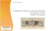 Piattaforma Italiana Culturale Heritage dr. Luciano Ferrari MIDA … · 2011. 5. 27. · Digitalizzazione di Archivi Storici, Biblioteche e Fondi Fotografici 3. VideoGuide su IPhone