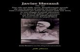 Javier Heraudblog.petiteplaisance.it/wp-content/uploads/2018/08/... · 2018. 8. 5. · Javier Heraud 1942 - 1963 Non rido mai della morte. Semplicemente succede che non ho paura di
