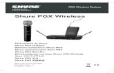 Shure PGX Wireless User Guide...Shure radiomicrofoni Serie PGX Shure PGX Sem Fio Беспроводные системы Shure PGX Wireless Shure PGX ワイヤレス Shure PGX 무선