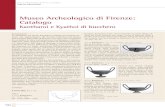 Museo Archeologico di Firenze: Catalogo · 2014. 10. 13. · 58 MILLIARIUM sul montante esterno incise metope con motivi a zig-zag e incroci. Cfr. nn.16, 17, 18. 15.(417) Kantharos