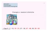Energia e reazioni chimiche - people.unica.it · 2017. 3. 29. · Entalpie standard di formazione: si riferiscono ad 1 mole di composto formato a partire da elementi in condizioni