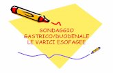 SONDAGGIO GASTRICO/DUODENALE LE VARICI ESOFAGEE · 2013. 11. 16. · (Microsoft PowerPoint - 10a lezione - Sondaggio gastrico duodenale, varici esofagee.ppt [modalit\340 compatibilit\340])