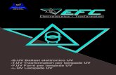 -L.UV Lampade UV - EFC srl · 2017. 9. 19. · 6 T.UV Trasformatori per lampade UV Il trasformatore monofase di potenza , detto anche alimentatore o ballast elettromagnetico, risponde