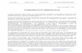 COMUNICATO SINDACALE · 2019. 12. 17. · COMUNICATO SINDACALE In data 24 giugno 2014, presso la sede aziendale di Roma, è proseguito il confronto sulla contrattazione di II livello