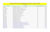 LISTINO PREZZI LAVORAZIONE CARTUCCE TONER LASERwin.si-pro.it/contents/it/LISTINO TONER AGGIORNATO.pdfLISTINO PREZZI LAVORAZIONE CARTUCCE TONER LASER TCANA30 TONER CANON A30 X COPIATRICE