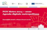 PON Metro 2014 2020 Agenda digitale metropolitana · Presentazione del servizio nel dettaglio Adesione formale al progetto di centralizzazione del servizio ... Definizione del nuovo