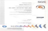 Certificato ISO 1400131.14.136.19/.../uploads/2016/03/Certificato-ISO-14001.pdfSGS Certificato N. Il sistema di gestione ambientale di GALA TECH S CERTIFIC4È Viale delle Scienze,