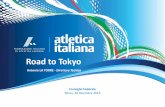 Road to Tokyo DT - consiglio...5 bronzi: Brayan Lopez (400), Gabriele Chilà (lungo), Andrea Dallavalle (triplo), Marta Zenoni (1500), Sara Fantini (martello) Campionati Europei under