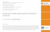 Analisi dei modelli organizzativi di risposta al Covid-19...2020/09/03  · Analisi dei modelli organizzativi di risposta al Covid-19 Instant REPORT#18: 03 Settembre 2020 Gruppo di