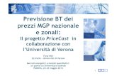 Previsione BT dei prezzi MGP nazionale e zonali · 2014. 6. 5. · Previsione BT dei prezzi MGP nazionale e zonali: Il progetto PriceCast in 1 collaborazione con l’Università di