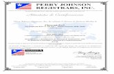 PERRY JOHNSON REGISTRARS, INC. · ISO 9001:2015 e valutato secondo le prescrizioni del regolamento tecnico ACCREDIA RT-05 Progettazione e Installazione di Impianti di Trattamento