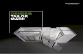 GENESIS TAILOR MADE · 2020. 7. 10. · Il sistema Genesis consente di realizzare celle frigorifere di qualsiasi forma e dimensione di elevata qualità e design. Grazie ai bordi 1