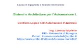 Sistemi e Architetture per l'Automazione Lsapa.campusfc.unibo.it/SAPA_04_Controllo_Logico_A_2018.pdf · Ing. Lorenzo Moriello - Sistemi e Architetture per l'Automazione L Controllo