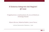 Il Sistema Integrato dei Registri @ Istat · 2017. 6. 9. · Il contesto Programma di modernizzazione dell’ISTAT: Ufficialmente approvato nel 2016 Profonda revisione della struttura