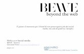 Bewe - DRAFT X WEB - Cosmetica Italia · 2015. 7. 1. · - Forum - Social network - Microblog - Q&A - Mainstream - Press - Classified L’esempio è riferito ai brand e al periodo