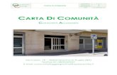 CARTA DI COMUNITÀCARTA DI COMUNITÀ C OMUNITÀ ALLOGGIO Via Carso, 19 – 70024 Gravina in Puglia (BA) Tel/Fax N 0803250237 E-mail: comunitalloggiogravina@questacitta.it La parola