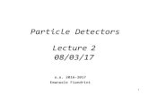 ParticleDetectors Lecture 2 08/03/17fiandrin/didattica_fisica/rivelatori1617/... · rac= WdT=( rdT) n tL σ, rdT= N fascio=(N p*86400/10)* N days! Ciserveinnr.diprotonidelbersaglio: