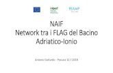 NAIF Network tra i FLAG del Bacino Adriatico-Ionio · 2018. 8. 21. · Obiettivi del Network: Negli incontri preliminari svolti nel 2017 gli obiettivi erano stati tarati ipotizzando