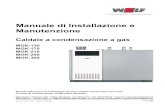 Manuale di Installazione e Manutenzione · STB pozzetto Elettrodo di accensione Ventilatore Schema MGK Caldaia a condensazione MGK-... Caldaia a condensazione conforme alle EN 437