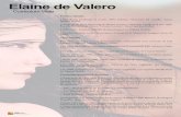 Elaine de Valeroelainelirica.com/pdf/cv.pdf · Curriculum Vitae (2) Cumbre Iberoamericana de Jefes de Estado y de Gobierno, que tuvo lugar en 1999. En agosto de 2004 ofreció un concierto