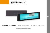 ISTRUZIONI PER L’USO...1) Informazioni su SurfTab breeze 7.0 plus TrekStor SurfTab breeze 7.0 plus è un tablet PC con display touchscreen IPS per navigare in Internet e riprodurre
