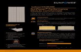 SunPower P19-405-COM SunPower Performance Modulo …€¦ · Citato come "Top performer" in tutti gli studi di affidabilità DNV/GL. Ridotta temperatura del modulo grazie alla esclusiva