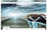 Journ e Mondiale de la Pr vention du Suicide le 10 ...€¦ · Psychiatre, Unité de Psychopathologie et de Psychosomatique, Cliniques Universitaires de Mont-Godinne, UCL La souffrance
