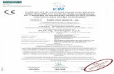 ICIM-CE-PED-1 · prodotto / product modello / model classificazione classification certificato di esame ue del progetto eu disegn examination certificate rapporto di visita / visit