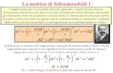 La metrica di Schwarzschild 1dmf.matfis.uniroma3.it/corsi_files/800/Lezione_6_2018.pdf · La metrica di S e’ l’unica soluzione nel vuoto dotata di simmetria sferica. La dimostrazione