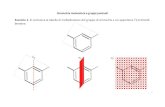 Simmetria molecolare e gruppi puntuali Esercizio1 ... · 2017. 6. 1. · 3 Simmetria molecolare e gruppi puntuali Elementinelgruppo : Identità: ,conmatriceassociata = 1 0 0 0 1 0
