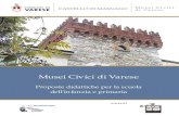 Musei Civici di Varese · 2019. 3. 24. · Le proposte per le scuole dei Musei civici di Varese a cura di SULL’ARTE possono essere distinte nelle seguenti tipologie: V1 e V2 Visita