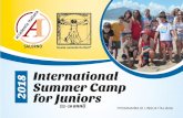International 2018 for Juniors Summer Campdzvq3be7o7v4g.cloudfront.net/images/download/... · l’ambito riconoscimento di “bandiera blu” per la bellezza delle sue coste. La cittadina