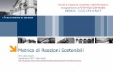 Metrica di Reazione - Politecnico di Milano · 2018. 9. 12. · Metrica di Reazioni Chimiche o “Green Metrics” : Economia Atomica Efficienza massiva di reazione Fattore stechiometrico