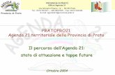 PRATOPRO21 Agenda 21 territoriale della Provincia di Prato ... · PRATOPRO21 Agenda 21 territoriale della Provincia di Prato PROVINCIA DI PRATO Ufficio Agenda 21 Via Giovanni Pisano,
