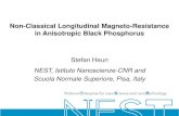 Non-Classical Longitudinal Magneto-Resistance in ...web.nano.cnr.it/heun/wp-content/uploads/2018/09/... · MMA Ti/Au contacts bP flake HMDS SiO 2 thermal oxide Si N. Hemsworth et