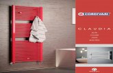 CLAUDIA · Claudia® Elite radiator is available on request in all the colours from the chart Accessories: Claudia® Elite radiator includes a pair of hooks in the same colour of
