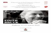 Motta Edith Bruck Pieghevole - Il Bo Live UniPD · 2019. 3. 1. · 18.30 Presentazione dei volumi di Edith BRUCK La rondine sul termosifone, Milano, La Nave di Teseo, 2017 ... Bompiani,