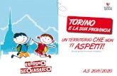 uN tERRItORIO · 2020. 1. 15. · Oltre a grandi manifestazioni come la biennale Terra Madre-Salone del Gusto e il Salone del Libro, la Città Metropolitana di Torino ospita eventi