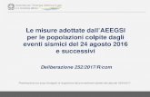 Le misure adottate dall’AEEGSI per le popolazioni ... · Presentazione con scopi divulgativi di ricognizione dei provvedimenti adottati alla data del 18/04/2017 . 2 Indice . 18/04/2017