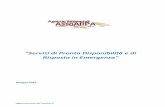 “Servizi di Pronta Disponibilità e di Risposta in Emergenza”assoarpa.it/wp-content/uploads/2017/02/ASSOARPA-SPD... · 2017. 3. 27. · Emergenza Ambientale (Livello 2) - emergenza