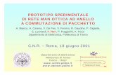 PROTOTIPO SPERIMENTALE DI RETE MAN OTTICA AD ...leos.unipv.it/Neri.pdfuna naturale evoluzione per la futura generazione di reti ottiche RingO - CNR, Roma, 18 giugno 2001 5 Politecnico