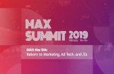 max 2019 kor 행사소개서 3차 · 제 1회 MAX Summit 대한민국 모바일 생태계를 아우르는 컨퍼런스! · 국내 최대 규모 모바일 B2B 컨퍼런스 · 120여개