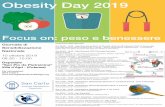 Locandina Obesity Day 2019 - ospedale san carlo · Visite gratuite per “Diabesità”. Ore 14.00 - 16.00 - Ambulatorio Otorinolaringoiatria (Dott. V. Fortino) Visite gratuite per