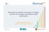 Domanda ed offerta di energia in Puglia. Scenari di ... · Domanda ed offerta di energia in Puglia. Scenari di sviluppo del settore delle costruzioni Ing. Pietro Talmesio ENEA –