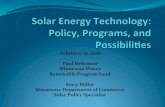 February 23, 2016 Paul Helstrom Minnesota Power Renewable …€¦ · Cooperative & municipal utilities: Changes eﬀective July 1, 2015 ... Available for solar photovoltaic (PV)