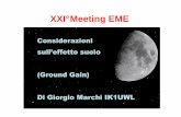Considerazioni sull’effetto suolo (GroundGain) Di Giorgio Marchi … Gain in EME by... · 2012. 4. 29. · Come nasce questa indagine Le spedizioni EME su isole scelgono postazioni