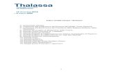 Indice cartella stampa “Thalassa” · 1 Indice cartella stampa “Thalassa” 1) Comunicato stampa; 2) Prefazione alla guida breve del Direttore del MANN, Paolo Giulierini; 3)