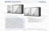 WINE SLIDER - Moving Glass€¦ · wine slider catalog tecnic dizion 2018 vetrine refrigerato ventilato bizona l=2000 x 500 x h=2200 mm a - con motori esclusi, capacita’ 500+500