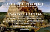 BABILONIA - ETEMENANKI · BABILONIA Libro della Creazione: Scheda, Razze, Abilità base, Combattimento, Perquisizione, Punti Esperienza e Introduzione al Live di Babilonia Ambientazione